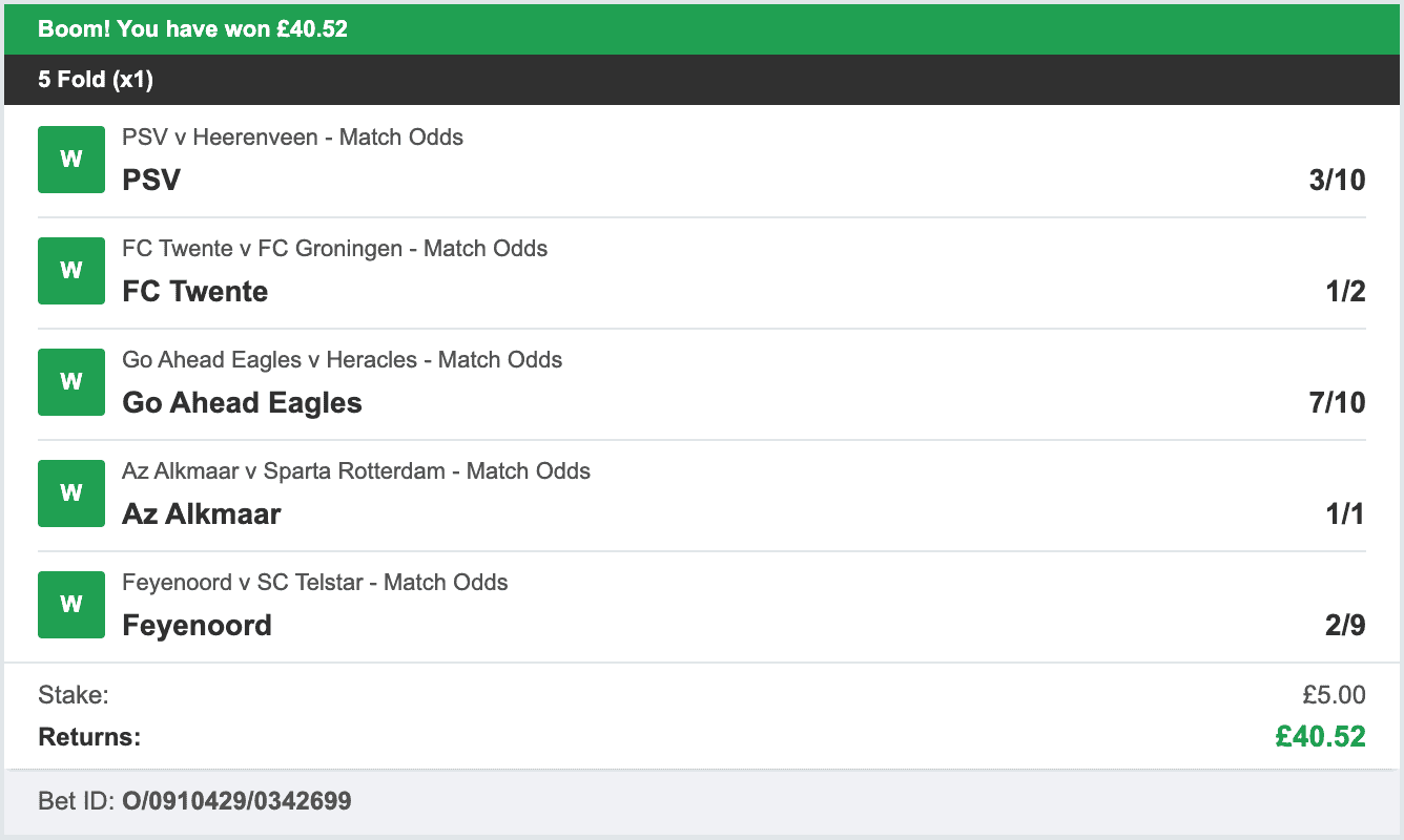 Eredivisie Bets- Winner Multi - 22026-02-23